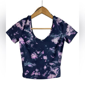 Lululemon Align T-shirt 2021 Diamond Dye Lunar Rock True Navy Size 2 StyleW3FGUS